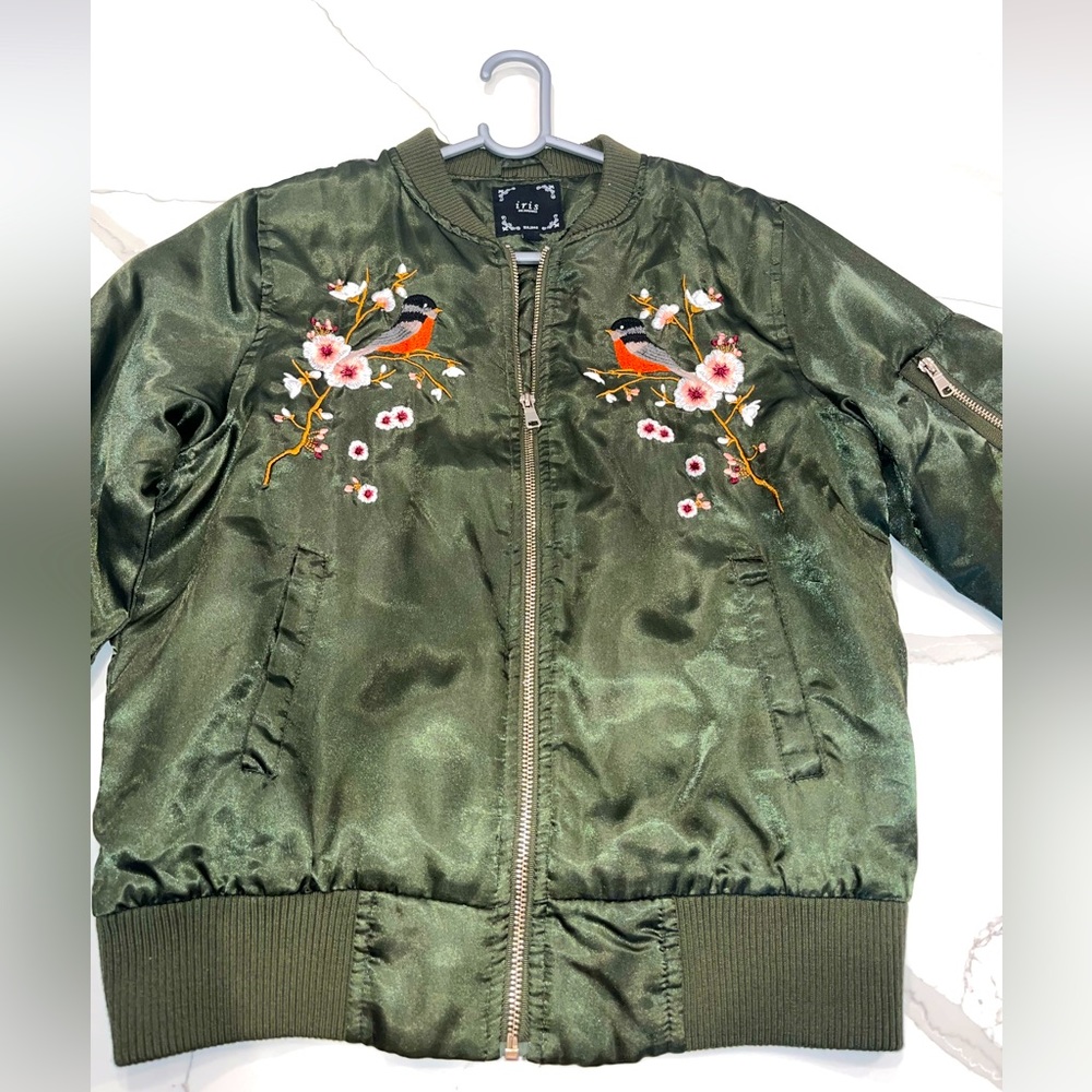 Silk Bomber Jacket